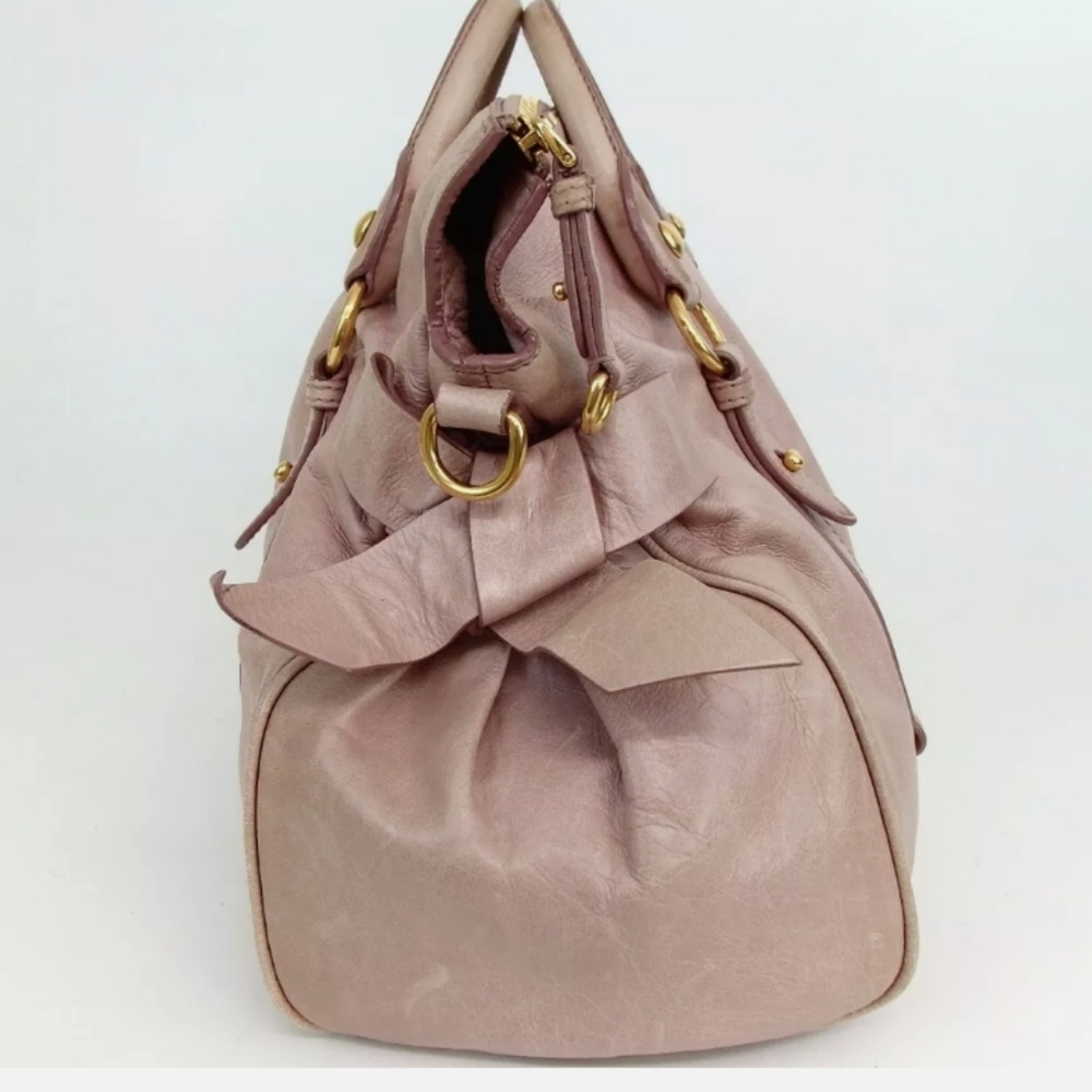 Authentic Miu Miu 197 2-Way Logo Hardware Handbag - image 3